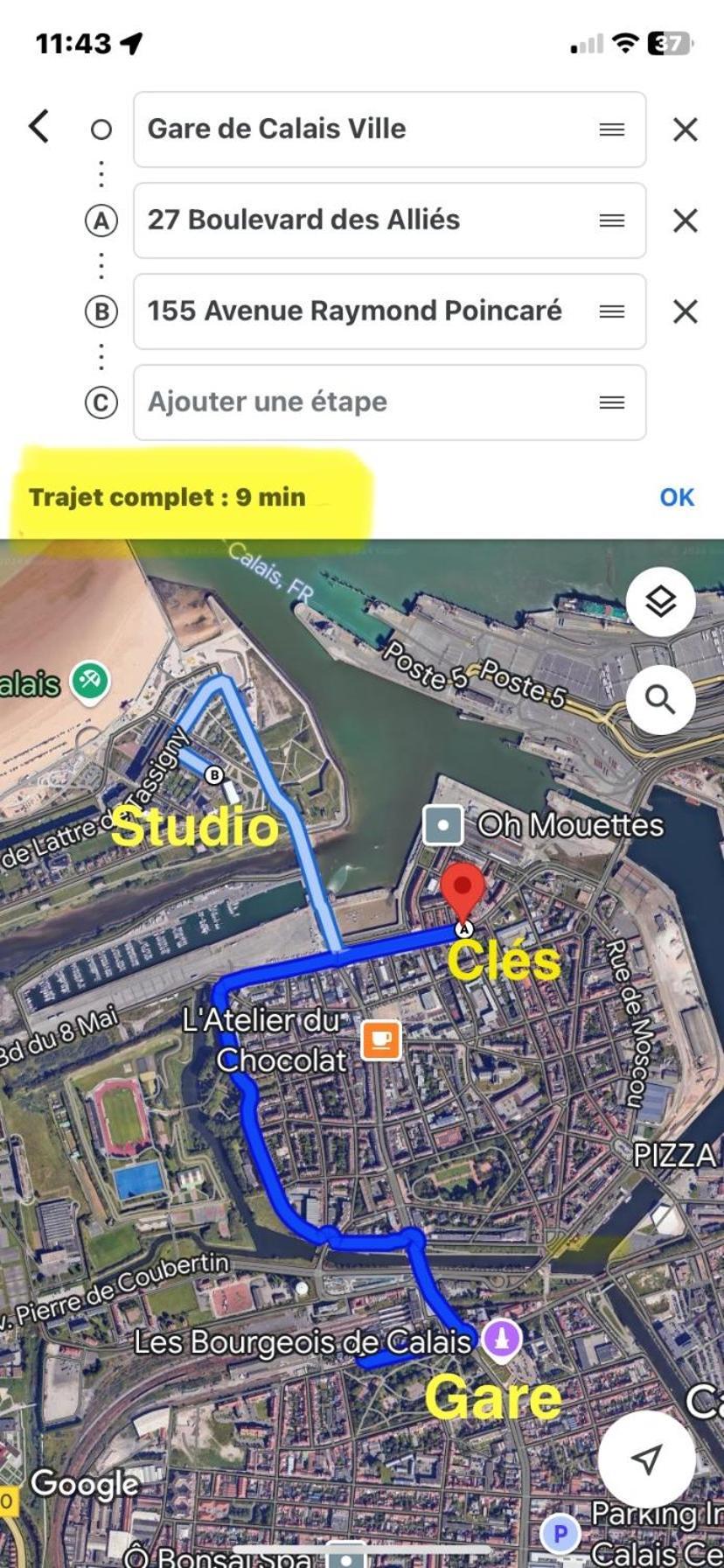 Studio Horizon Bleu, Vue Mer Calais Zewnętrze zdjęcie